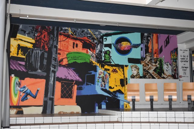 Fresque murale réalisée par des élèves en Espagnol - Forum du lycée